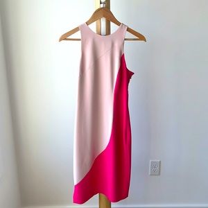 Rachel Roy Color Block Midi Dress Size 2 - Fuschia & Pink